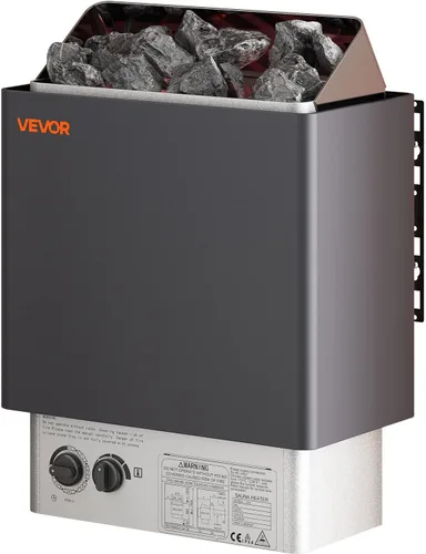 Miniatura 12 de VEVOR - Calefactor de sauna, estufa eléctrica de sauna de 220V, calentador de sauna para baño de vapor con temporizador de 3h y temperatura