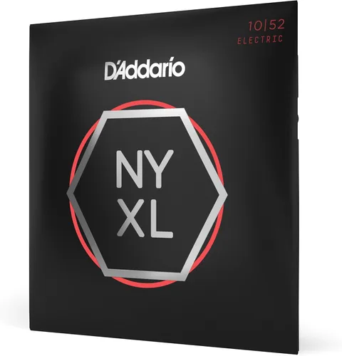 Miniatura 27 de D'Addario Cuerdas para guitarra eléctrica, NYXL entorchadas en níquel, NYXL1164, calibre medio 11-64, juego de 7 cuerdas, paquete de 1