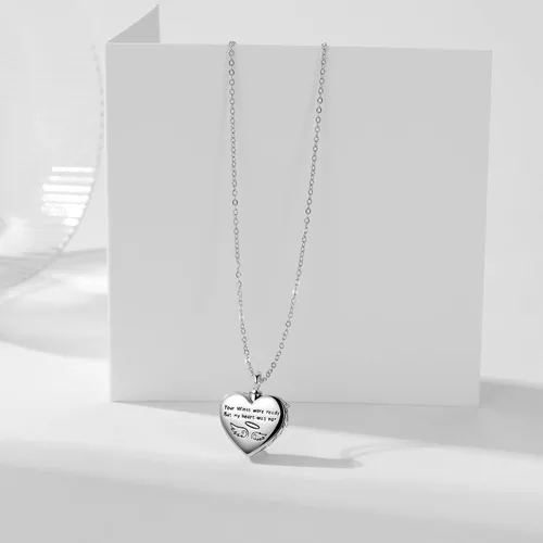 Miniatura 110 de Collar con colgante de urna de cenizas de cremación y árbol de la vida para mujer, plata de ley US1