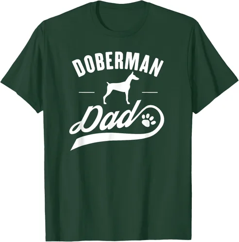 Miniatura 64 de Doberman Dad - Camiseta para amante del dueño del perro, Negro, S