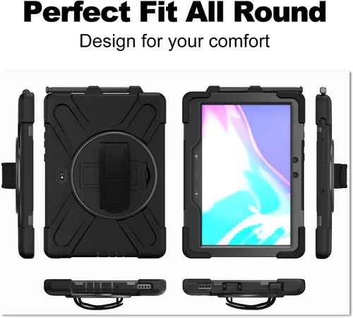 Miniatura 2 de Funda para Samsung Galaxy Tab Active Pro 10.1 T540 T545 T547, grado militar [probada en caídas de 15 pies] Funda protectora de cuerpo completo a