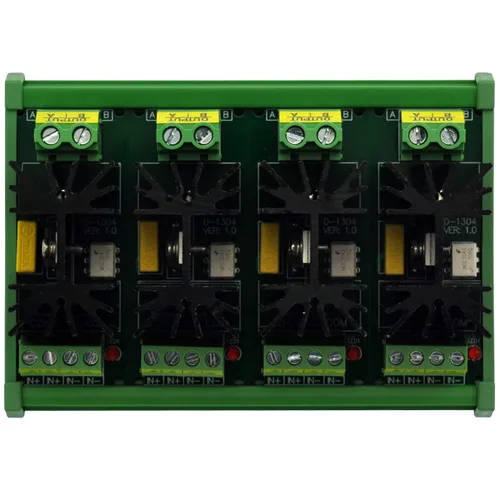 Miniatura 5 de Módulo SSR de relé de estado sólido de 12 amperios para montaje en carril DIN, en 4 ~ 32 VCC, 100 ~ 240 VAC. (2 canales)