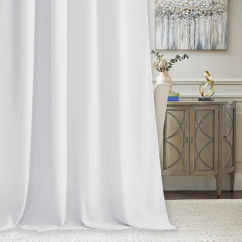 Miniatura 58 de RYB HOME Cortinas opacas de terciopelo para dormitorio, aislamiento térmico, privacidad, luz solar, bloqueo de calor, cortinas lujosas con bolsillo