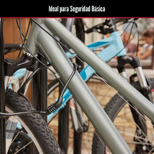 Miniatura 5 de Master Lock Cable de bloqueo de bicicleta con combinación Negro, 8143D