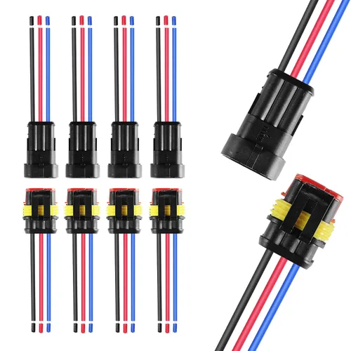 Miniatura 9 de MUYI - Conector de terminal de serie de cable impermeable de 1.5mm (Conector de 1-4 pines (384 piezas))