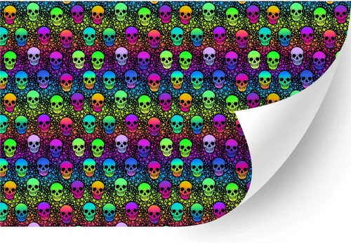 Miniatura 38 de HTV4U Vinilo de transferencia de calor con estampado de Halloween (zigzag de Halloween, 18.5 pulgadas x 3 yardas), papel de transferencia de prensa