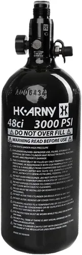 Miniatura 6 de HK Army Tanque de aire comprimido de aluminio HPA para paintball con sistemas de aire - Regulador estándar Negro