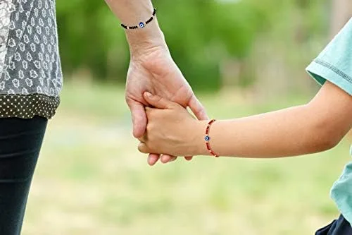 Miniatura 7 de Tarsus Delicadas pulseras de cuentas de mal de ojo ajustable amuleto de cuerda para mujeres y hombres