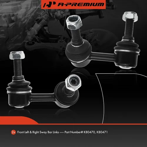 Miniatura 3 de A-Premium 2 eslabones de barra estabilizadora delantera, compatibles con Nissan Frontier 2005-2019, Pathfinder 2005-2012, Xterra 2005-2015, Suzuki