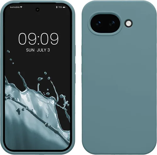 Miniatura 424 de kwmobile Funda Compatible con Google Pixel 6 Pro - Funda de teléfono de silicona TPU con acabado suave - Azul Arrecife