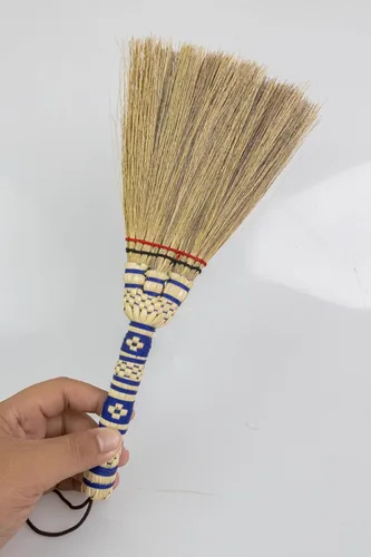 Cepillo de mano pequeño para escoba batidora que elimina el polvo, la suciedad y los desechos, cabeza del cepillo de 9.5-11 pulgadas de largo con