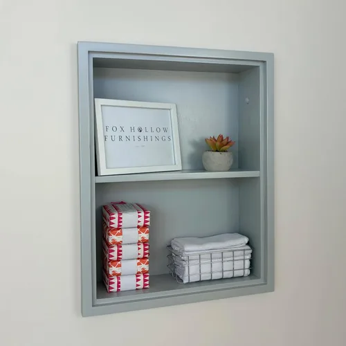 Miniatura 6 de Sloane 14x24 - Reemplazo de gabinete de medicina de nicho de pared empotrado, estante de inserción de gabinete de baño en la pared, fabricado