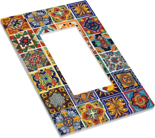 Miniatura 656 de Placa Decorativa de Pared de Granja Rústica con Cuerno de Madera para Puerta de Granero 1 Banda Duplex Cubiertas de Toma Eléctrica Soltera