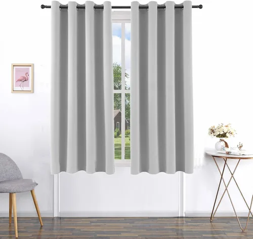 Miniatura 56 de Pickluc Cortinas Opacas Azul Marino para Sala de Estar, Cortinas Bloqueadoras de Luz con Ojales, Aislamiento Térmico, Reducción de Ruido, 52 Azul