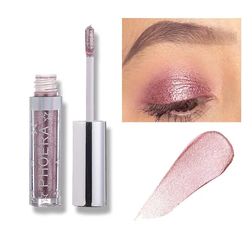 Miniatura 14 de Sombra de ojos líquida, resistente al agua, brillo brillante, fácil de usar, delineador de ojos de larga duración, lápiz de ojos, cosméticos de Crema