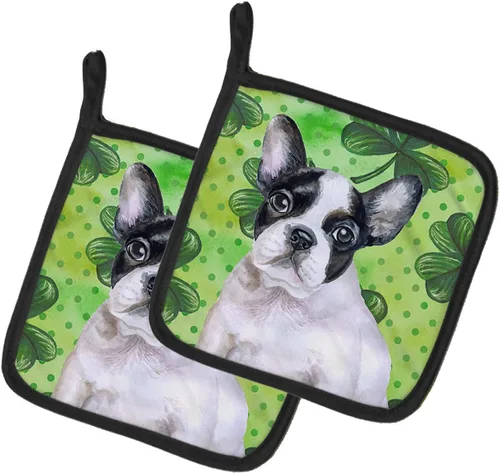 Miniatura 264 de Caroline's Treasures BB9655PTHD - Juego de soportes para ollas de cocina resistentes al calor, almohadillas calientes para horno, 7 1/2 x 7 1/2