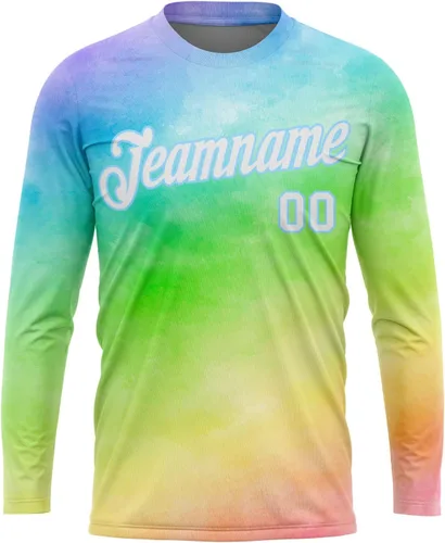 Miniatura 27 de Camisetas de manga larga para hombre, diseño de hip hop, estampado gráfico, informal, manga larga, graffiti, teñido anudado, camiseta