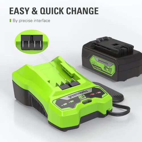 Miniatura 6 de Cargador de batería Greenworks de 24 V (cargador genuino Greenworks)