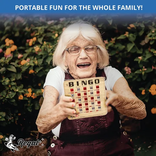 Miniatura 4 de Regal Bingo - Tarjetas de bingo a granel con ventanas deslizantes, tarjetas de juego de bingo reutilizables para adultos en grupos grandes, paquete