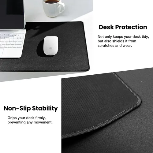 Miniatura 4 de ALOANES Alfombrilla de mouse grande para juegos con base de goma antideslizante, borde cosido, tapete de escritorio para laptop, computadora y PC