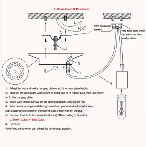 Miniatura 4 de Lámpara de araña de techo, lámpara colgante de iluminación, lámpara de araña clásica antigua ajustable DIY, lámpara de araña moderna y elegante 8