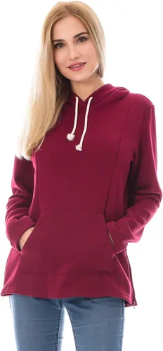 Miniatura 60 de Bearsland - Sudadera de lactancia y maternidad para mujer, con bolsillos y capucha