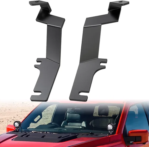 Miniatura 23 de Nilight Soporte de luz de zanja, bisagras de capó, kit de soporte de montaje para luz LED auxiliar todoterreno para luz de trabajo en Toyota 4Runner