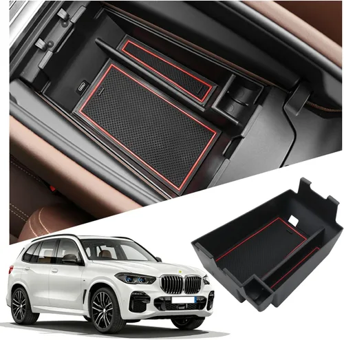 Ruiya Organizador de consola central X5/X6/X7 2020-2026 para BMW X5/X6/X7 2026, material ABS, organizador de consola central compatible con BMW Tipo