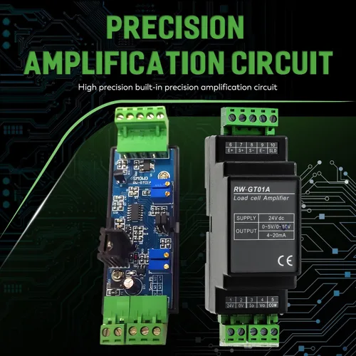 Miniatura 4 de CGOLDENWALL RW-GT01A DIN Rail - Transductor transmisor con sensor de célula de carga montable (salida señal: 0-10V)