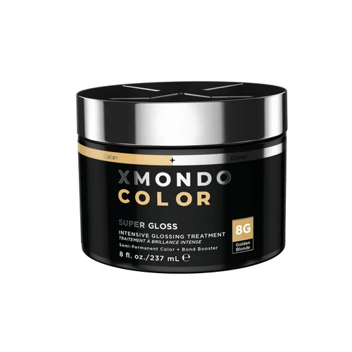 Miniatura 9 de XMONDO Color Dark Ash Blonde - Máscara de depósito de color rubio ceniza y tinte semipermanente para el cabello, súper brillante, impregnado