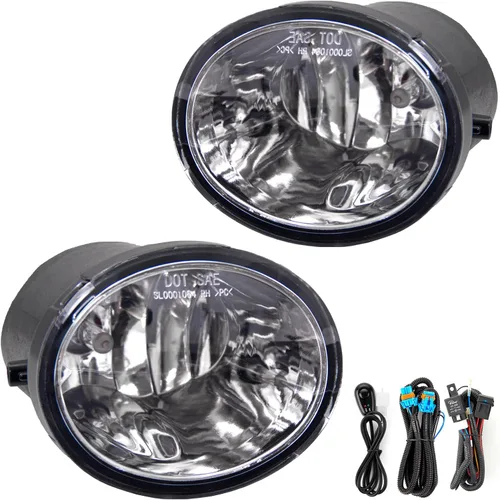 Miniatura 2 de Repuesto de montaje de luces antiniebla para Toyota Tundra 2000-2006 2001-2007 Toyota Sequoia con bombillas halógenas 9006 12V 35W incluidas
