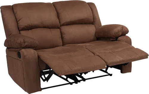 Miniatura 9 de Flash Furniture - Sofá unipersonal reclinable, Microfibra, Microfibra café chocolate.