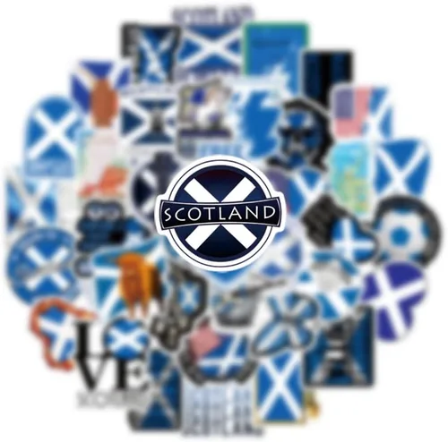 Miniatura 4 de 63 calcomanías de grafiti de Escocia para botellas de agua, portátil, maleta, álbumes de recortes, calcomanías de instrumentos musicales