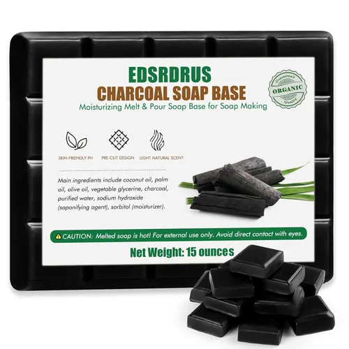 Miniatura 14 de Base de jabón de glicerina de 15 onzas, base perfumada para derretir y verter para manualidades, fácil de cortar, vegana y natural, hidratante