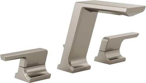 Miniatura 10 de Delta Lumicoat 3599LF-KS-PR-MPU - Grifo de baño de acero inoxidable negro Pivotal de 3 agujeros, 8 pulgadas para tocador, drenaje de metal Push-Pop