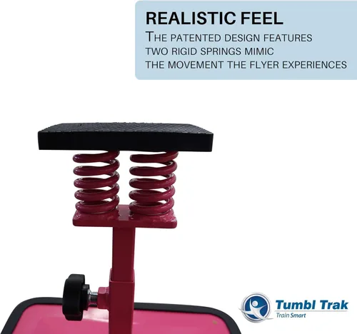 Miniatura 4 de Tumbl Trak Fly Right - Entrenador de equilibrio y flexibilidad para animadores Rosa fuerte