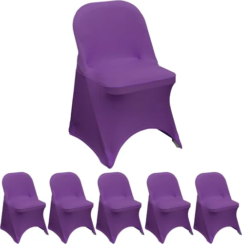 Miniatura 20 de YOUR CHAIR COVERS - Funda para silla plegable de elastano azul claro - Funda de cojín tapizada plegable elástica ajustable extraíble lavable
