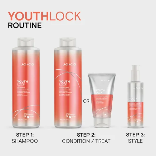 Miniatura 8 de Joico YouthLock Shampoo and Conditioner Formulated With Collagen Youthful Body & Bounce Reduce Breakage & Frizz Soften & Detangle Hair Boost