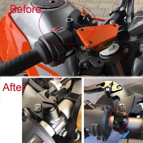 Miniatura 6 de zipelo Tornillo para Espejo de Motocicleta, 2 Piezas Tapones para Agujeros de Espejo para Espejos Retrovisores de Motor, Accesorios Decorativos