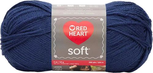 Red Heart Lana suave, Azul Real - E728-9851