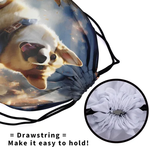 Miniatura 187 de Bolsa de agarre de gimnasia de piel de animal, bolsa de gimnasia con cordón ajustable, bolsa de cuerda para fauna silvestre, Mariposas Galaxy