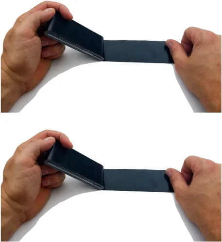 Miniatura 3 de Cinta adhesiva negra de tamaño de viaje, paquete de 2 unidades, mini rollo plano de tamaño de bolsillo, para reparaciones al aire libre, Negro