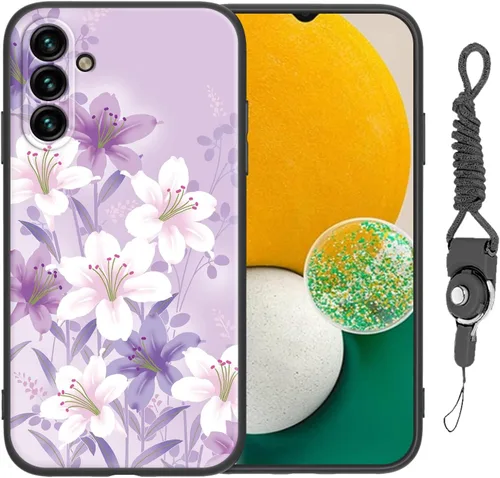 Miniatura 15 de Funda para Galaxy A51 5G (no compatible con la versión A51 4G) con correa de cordón, para niñas y mujeres, diseño lindo de anime, funda de silicona