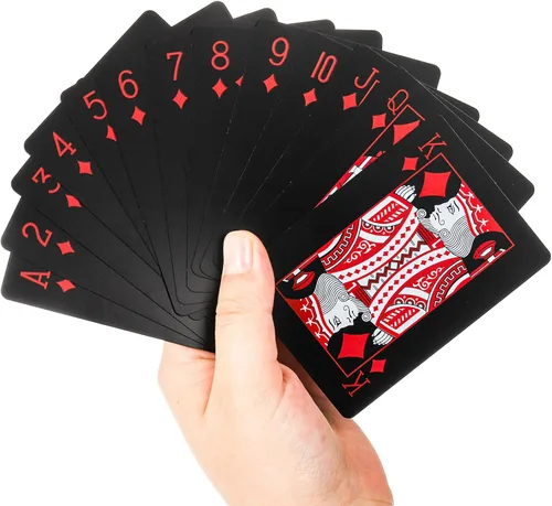 Miniatura 7 de Pumtus 6 barajas de cartas de póquer impermeables, cartas de plástico de PVC, naipes de índice estándar con caja de regalo, cartas de truco