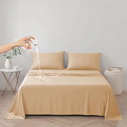 Funda de cama impermeable para perros y gatos, resistente al pelo de las mascotas, funda protectora para cama con tela fina 100% impermeable y
