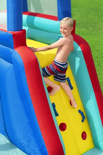 Miniatura 5 de Bestway H2OGO! Parque acuático Waterfall Waves Mega Tobogán inflable y piscina para hasta 6 niños