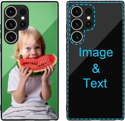 Miniatura 562 de Funda de teléfono personalizada para Samsung Galaxy S22+ / S22 Plus 5G, funda de TPU suave de vidrio templado antiarañazos personalizada con foto