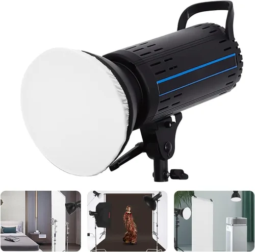 Miniatura 9 de findTop Paquete de 4 calcetines difusores de luz, cubierta elástica universal para lámpara de anillo de luz y fotografía de flash