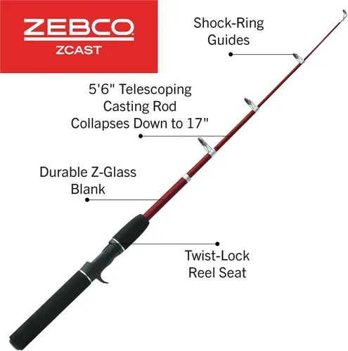 Miniatura 2 de Zebco Z-Cast Casting Fishing Rod