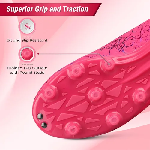 Miniatura 6 de Vizari Zodiac Firm Ground - Zapatos de fútbol para niños y niñas, ligeros y duraderos, con suela de TPU moldeada, entrenamiento y partidos al aire